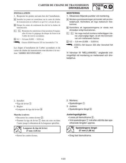 Yamaha RX10 LTG GT Apex Snowmobile Service Manual sample page from service manual