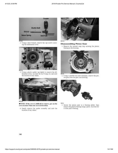 Arctic Cat Prowler Pro UTV Service Manual sample page from the repair manual