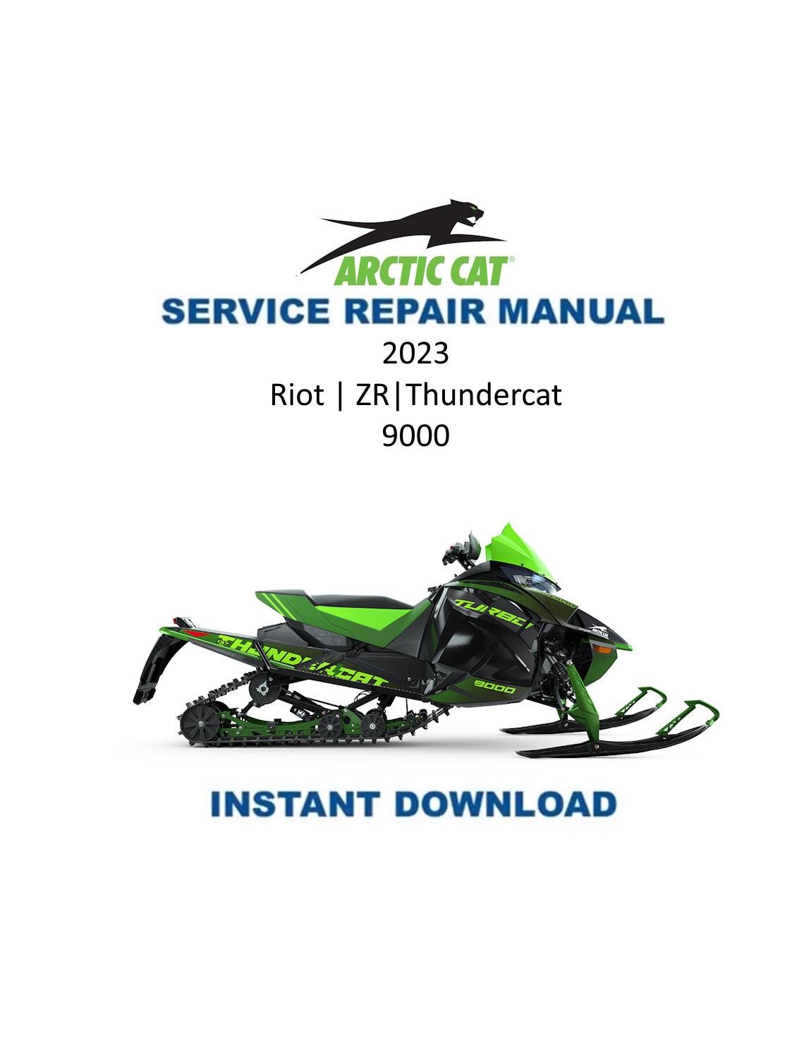 Arctic Cat Riot ZR 9000 Thundercat Snowmobile Service Manual 2023 - Service Manual PDF Instant Download