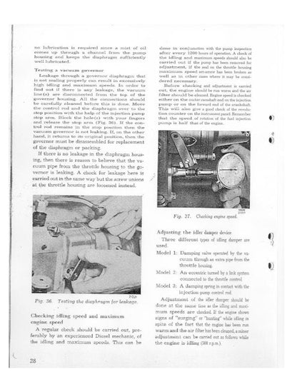 Volvo Penta MD47 MD67 MD96 Diesel Engine Service Manual sample page from the repair manual