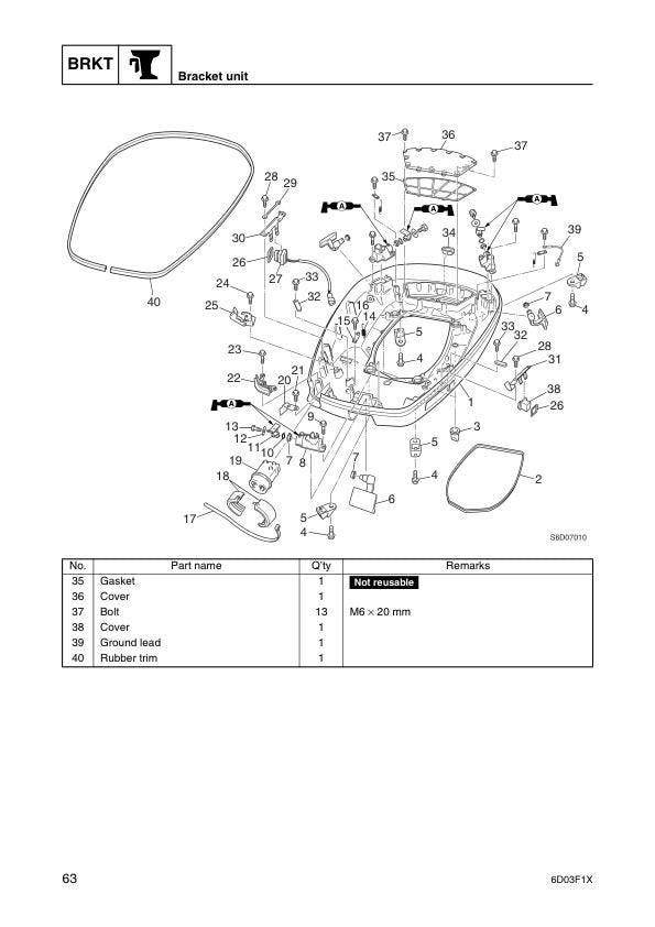 Yamaha Z300 LZ300 Outboard Service Manual sample page showing schematics and diagrams
