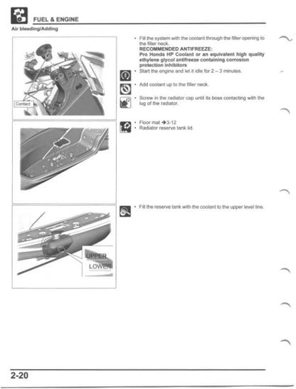 Honda PCX 150 Motorcycle Service Manual sample page from service manual