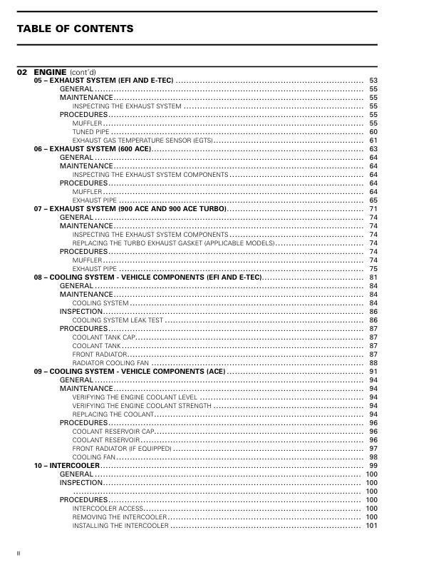 Skidoo Expedition 600 850 900 Snowmobile Service Manual sample page from service manual