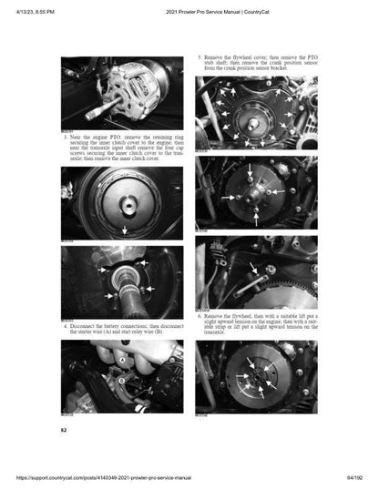 Arctic Cat Prowler Pro UTV Service Manual sample page showing repair procedures