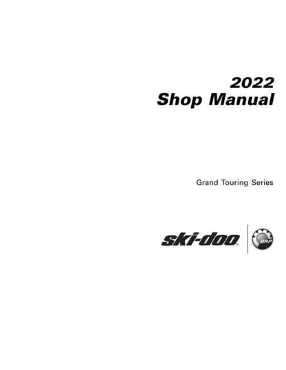 Skidoo Grand Touring 600 900 Snowmobile Service Manual factory service manual title page