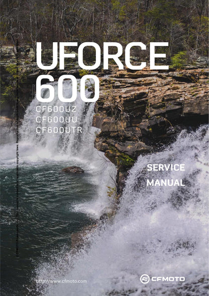 CFMOTO UFORCE 600 UTV Service Manual factory service manual title page