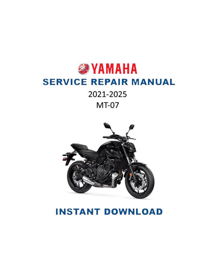 Yamaha MT-07 Motorcycle Service Manual 2021-2022 - Service Manual PDF Instant Download