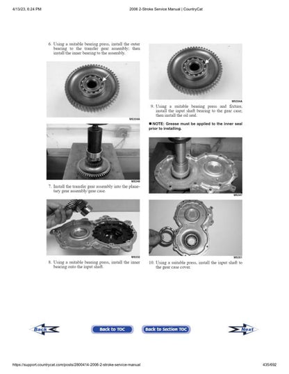 Arctic Cat  Panther Firecat Bearcat Z M Snowmobile Service Manual sample page from the repair manual