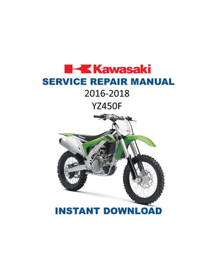 Kawasaki KX450F Motorcycle Service Manual 2016-2018 - Service Manual PDF Instant Download