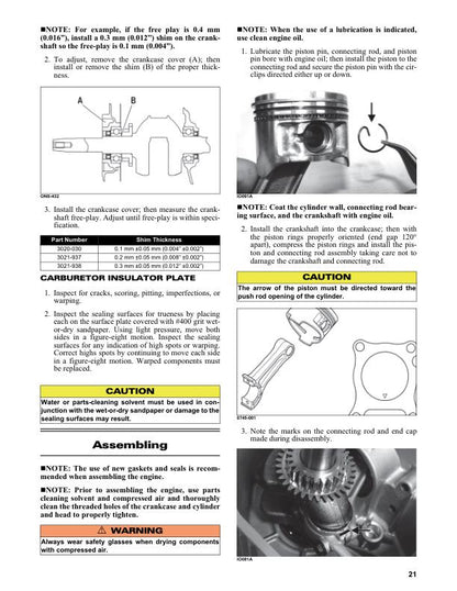 Arctic Cat ZR 200 Snowmobile Service Manual sample page with diagrams and specifications