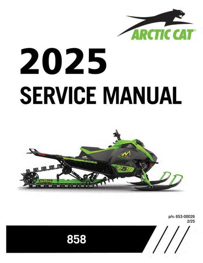 Arctic Cat Riot ZR M 858 Snowmobile Service Manual factory service manual title page
