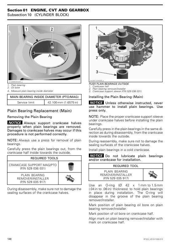 Can-Am Maverick 1000 Sport Trail UTV Service Manual sample page from the repair manual