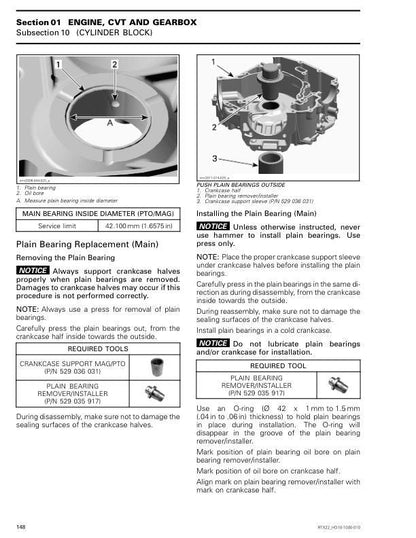 Can-Am Maverick 1000 Sport Trail UTV Service Manual sample page from the repair manual