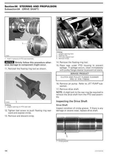 Sea-Doo RXP-X 300 Service Manual sample page from the repair manual