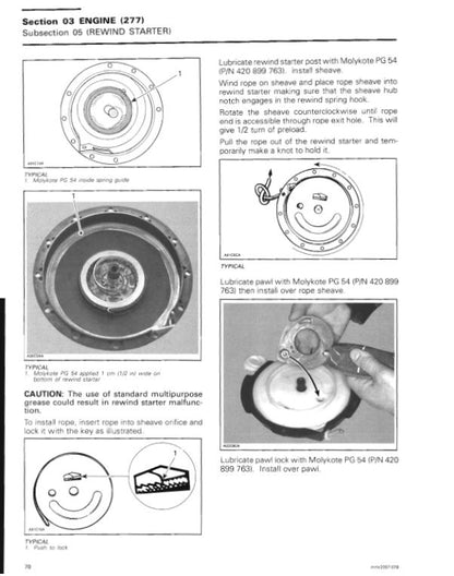 Skidoo Expedition Freestyle Tundra Legend Snowmobile Service Manual factory service manual title page