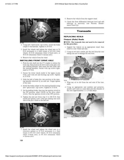 Arctic Cat Wildcat Sport 700 UTV Service Manual sample page from the repair manual