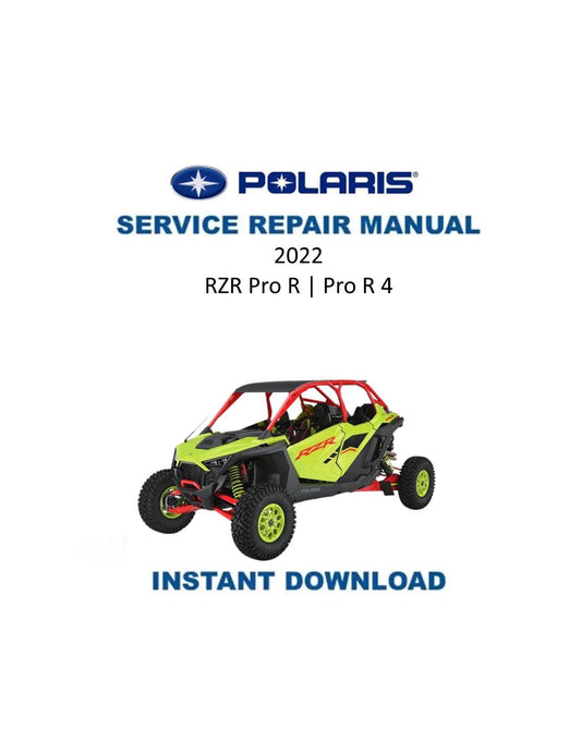 Polaris RZR Pro R UTV Service Manual 2022-2025 - Service Manual PDF Instant Download