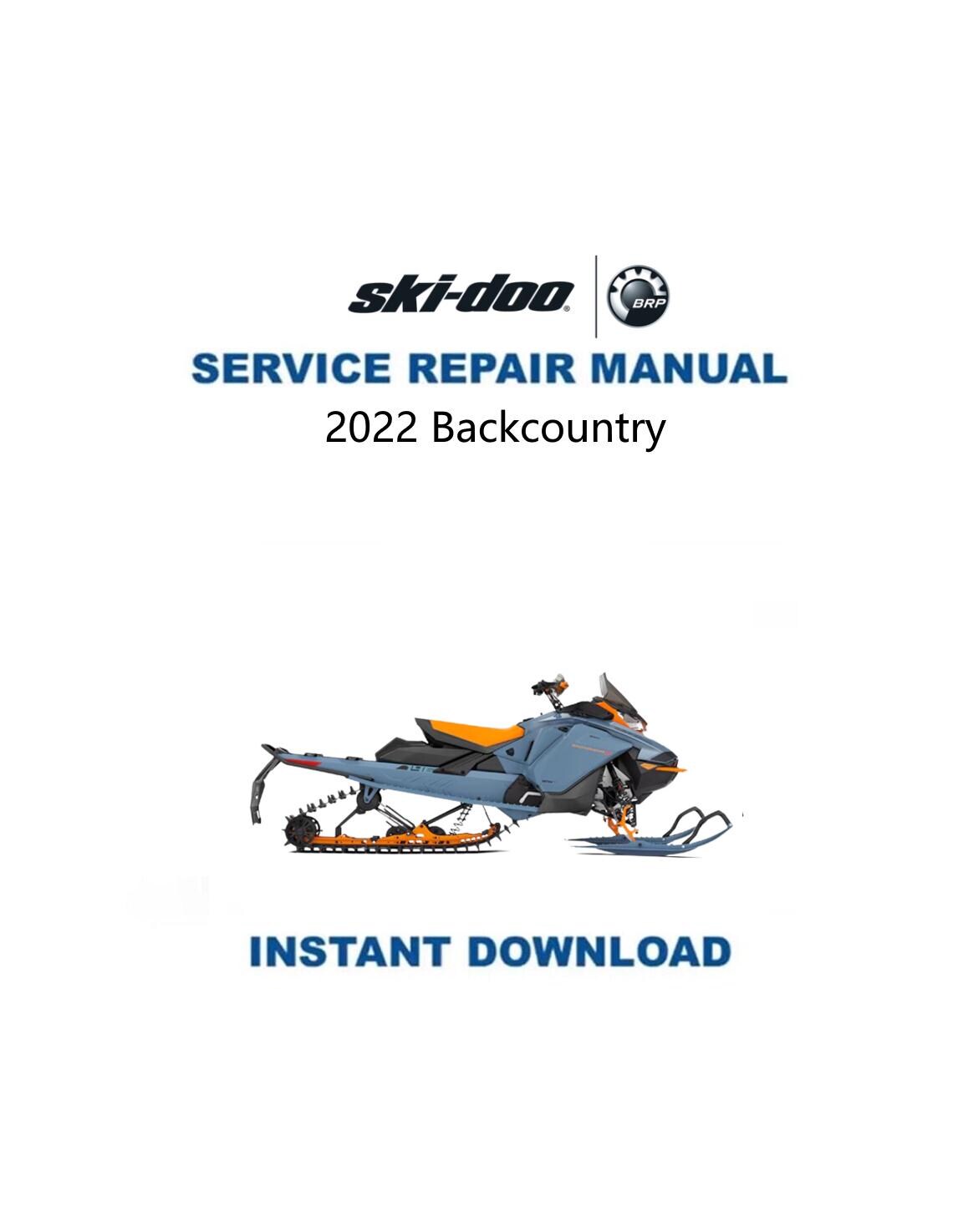 Skidoo Backcountry Snowmobile Service Manual 2022-2025 - Service Manual PDF Instant Download