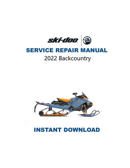 Skidoo Backcountry Snowmobile Service Manual 2022-2025 - Service Manual PDF Instant Download