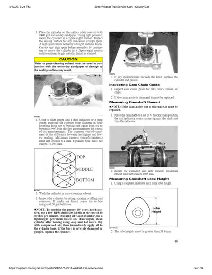Arctic Cat Wildcat Trail UTV Service Manual sample page with technical illustrations
