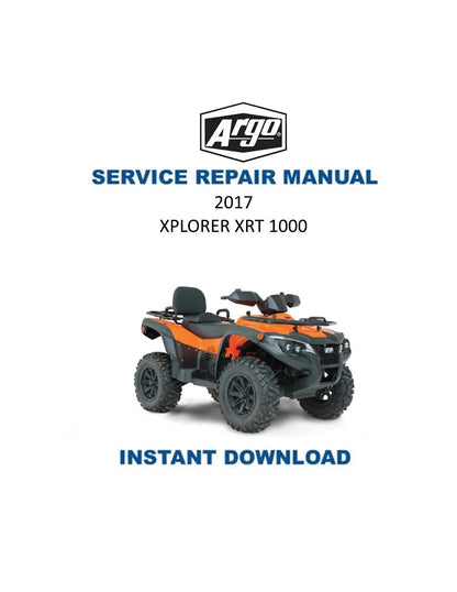 Argo XPLORER XRT 1000 UTV Service Manual 2017-2022 - Service Manual PDF Instant Download