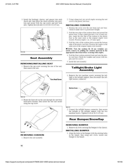 Arctic Cat Blast ZR LT M 4000 Snowmobile Service Manual sample page from service manual