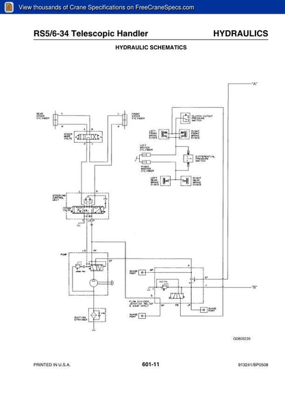 GEHL RS5 RS6 Telehandler Service Manual sample page from the repair manual