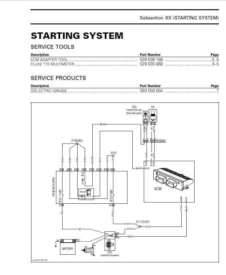 Yamaha 195 S Jet Boat Service Manual sample page showing repair procedures