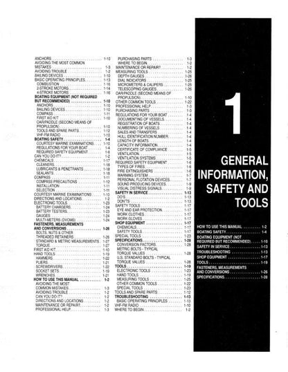Yamaha 2 - 250 HP Outboard Service Manual sample page from service manual
