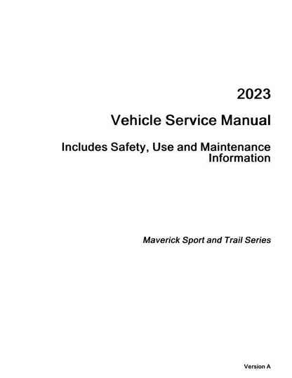 Can-Am Maverick HD7 700 UTV Service Manual factory service manual title page