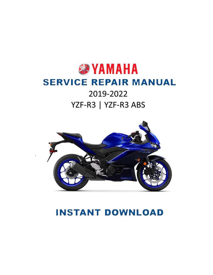 Yamaha YZF-R3 Motorcycle Service Manual 2019-2022 - Service Manual PDF Instant Download