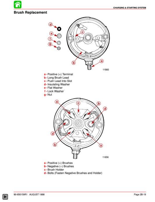 Mercury Mariner 9.9 15 Outboard Service Manual sample page showing repair procedures
