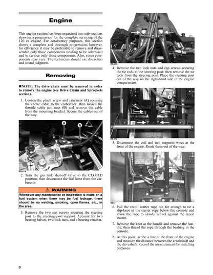 Arctic Cat ZR 120 Kitty Cat Snowmobile Service Manual sample page from service manual