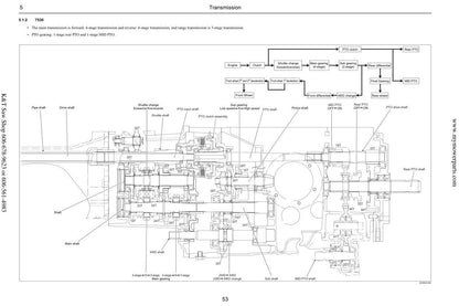 Cub Cadet 7530 7532 Tractor Service Manual sample page showing repair procedures
