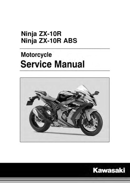Kawasaki Ninja ZX-10R Motorcycle Service Manual factory service manual title page