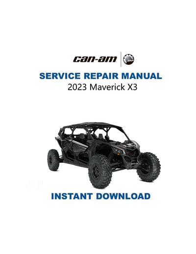 Can-Am Maverick X3 X RS/X DS Turbo R UTV Service Manual 2023-2025 - Service Manual PDF Instant Download