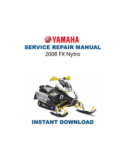 Yamaha FX Nytro Snowmobile Service Manual 2008-2012 - Service Manual PDF Instant Download
