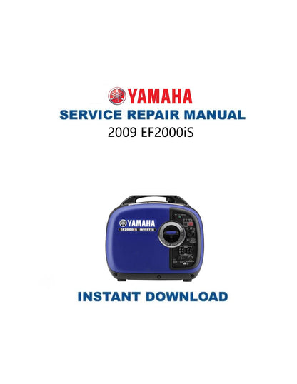 Yamaha EF 2000 Generator Service Manual 2000-2018 - Service Manual PDF Instant Download