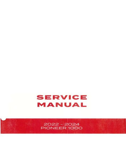 Honda Pioneer SXS 1000 UTV Service Manual factory service manual title page
