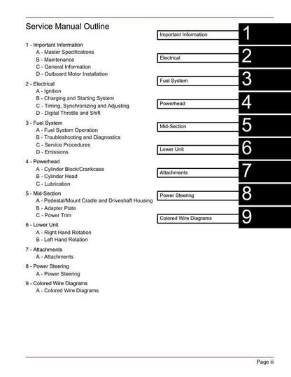 Mercury Verado 200 225 250 275 Outboard Service Manual factory service manual title page