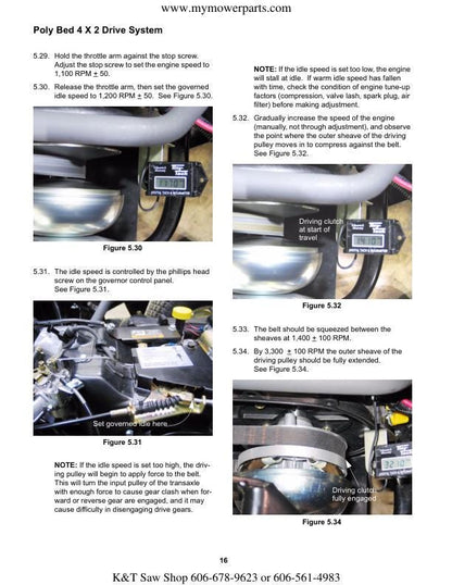 Cub Cadet Big Country 4x2 6x2 Utility Vehicle Service Manual sample page showing repair procedures