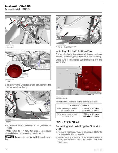 Skidoo Tundra 600 900 Snowmobile Service Manual sample page with technical illustrations
