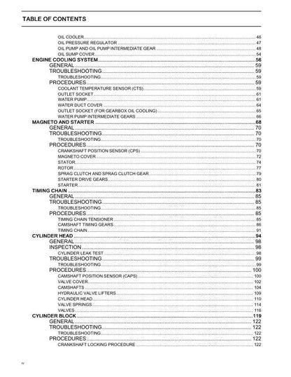 Can Am Maverick 996 Engine Service Manual sample page from service manual