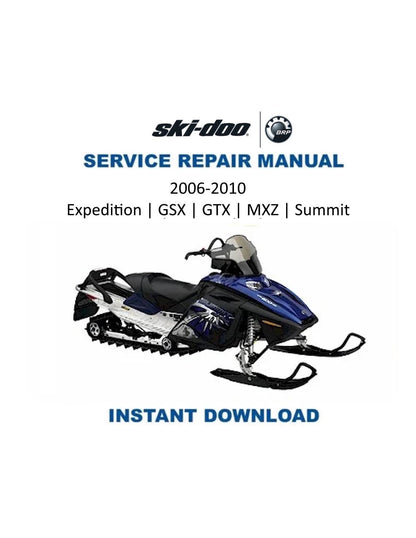 Skidoo REV MXZ Summit GSX Snowmobile Service Manual 2006-2010 - Service Manual PDF Instant Download