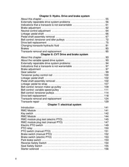 Cub Cadet LTX 1000 Tractor Service Manual sample page from service manual
