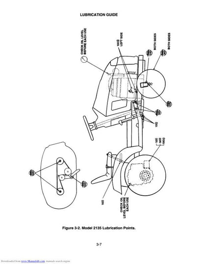 Cub Cadet 2000 Mower Service Manual sample page from service manual