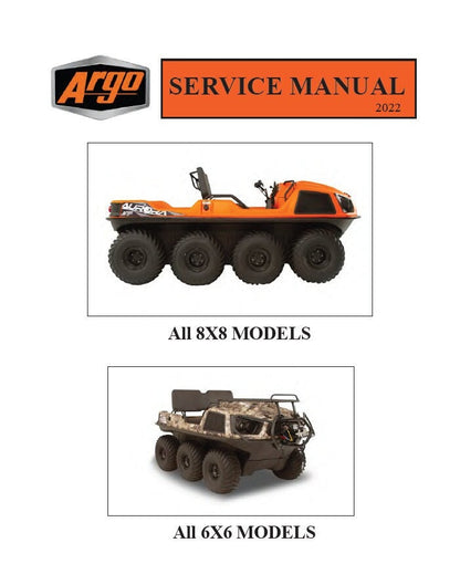 Argo XTV UTV Service Manual factory service manual title page