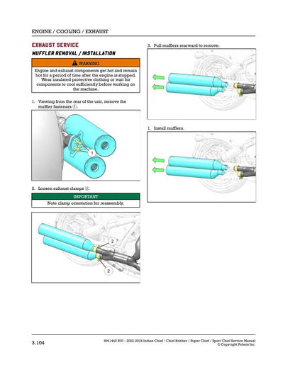 Indian Chief sample page from the repair manual
