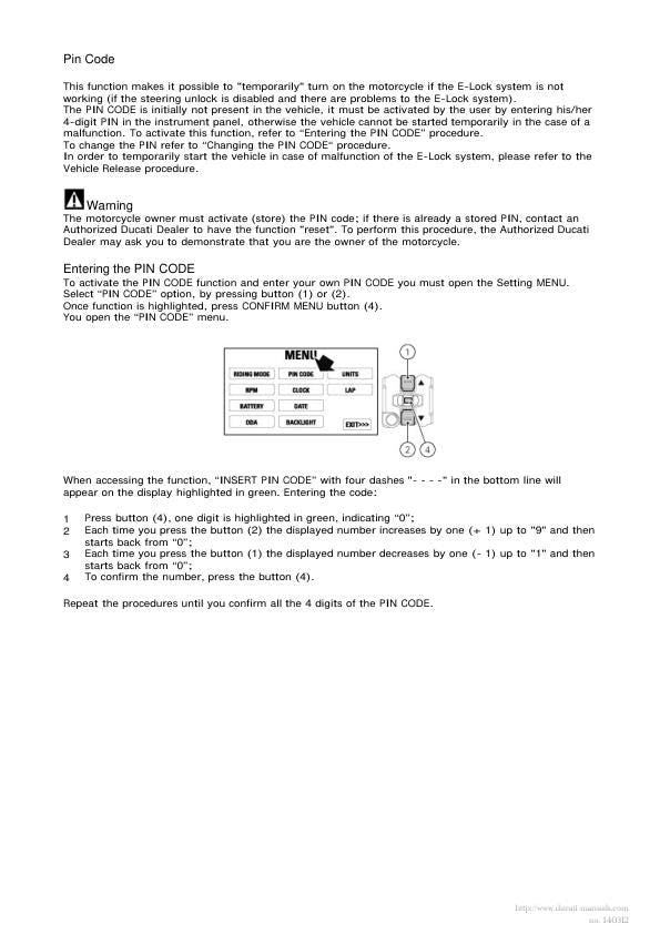 Ducati Panigale S Tricolore 1199 Motorcycle Service Manual sample page from service manual