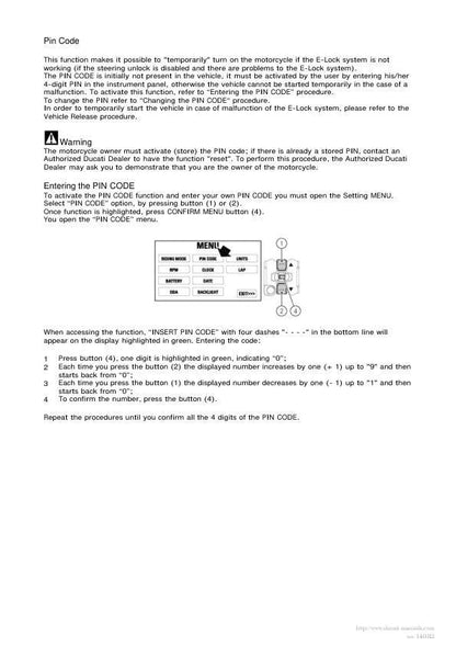 Ducati Panigale S Tricolore 1199 Motorcycle Service Manual sample page from service manual